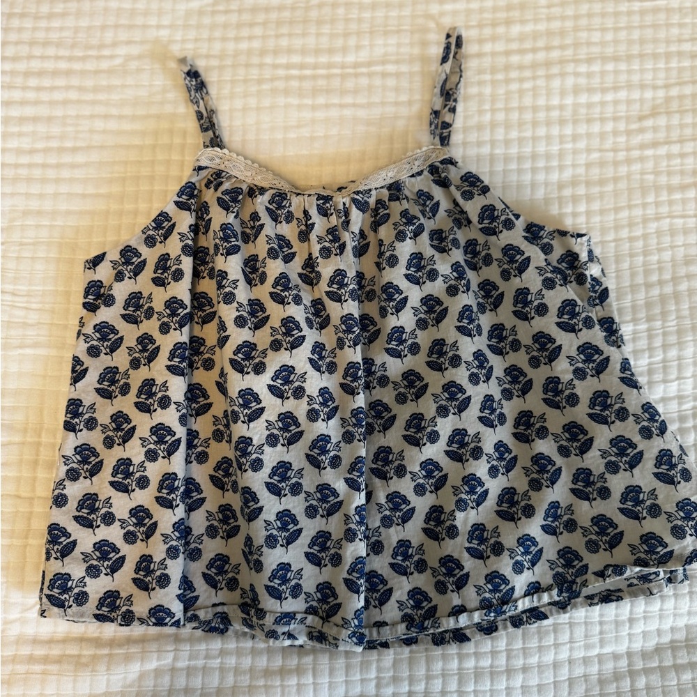 Floral Print Sleeveless Top